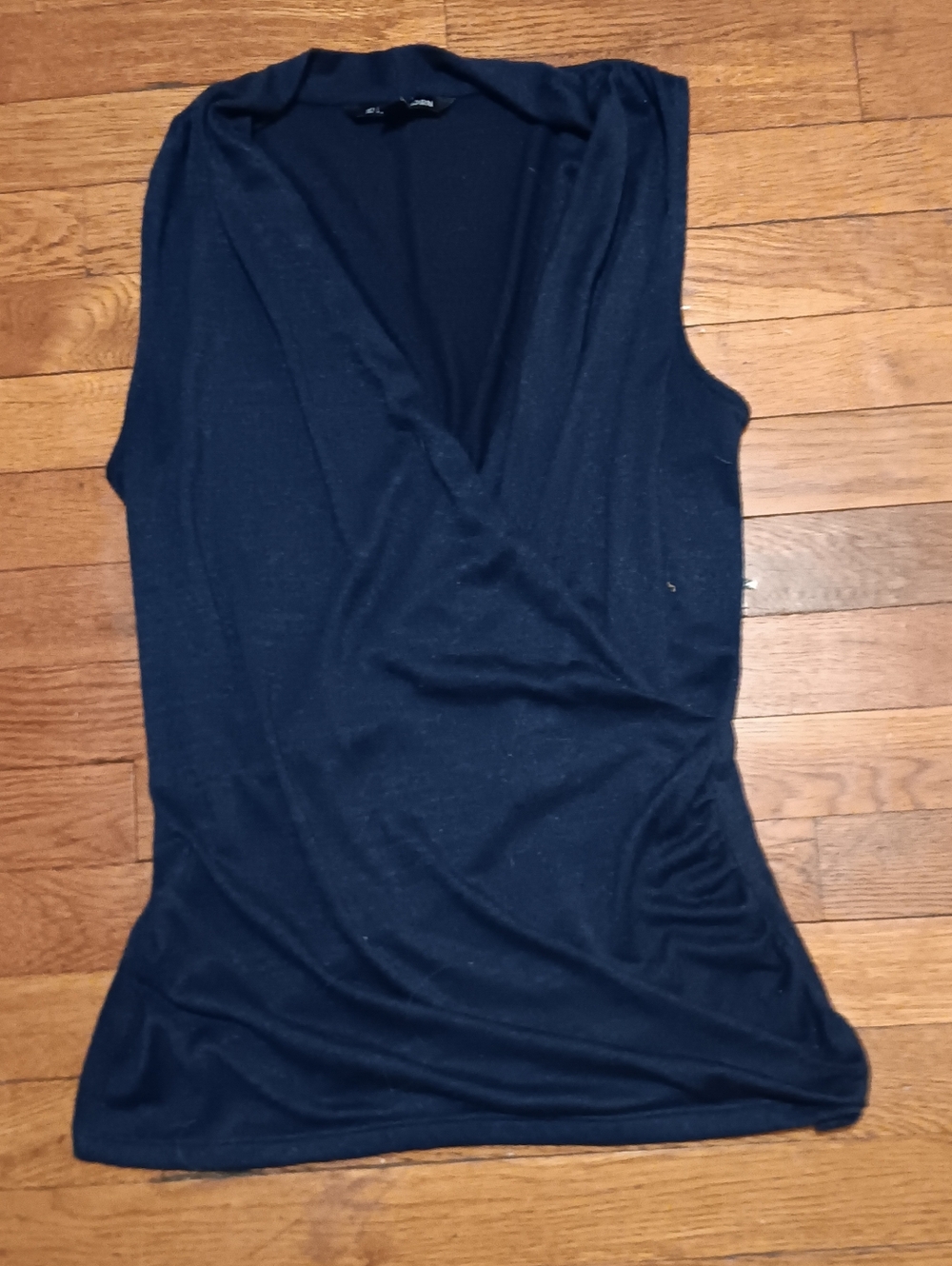 41 Hawthorn Sleeveless V-Neck Tank in Navy Blue